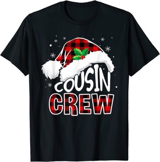 Cousin Crew Butiflo Plaid Red Christmas Pajama Holiday Tee ShirtCousin Crew Butiflo Plaid Red Christmas Pajama Holiday Tee Shirt