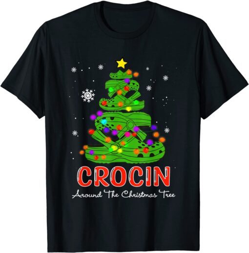 Crocin Around The Christmas Tree Crocks Pajamas Xmas Classic ShirtCrocin Around The Christmas Tree Crocks Pajamas Xmas Classic Shirt