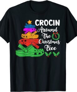 Crocin Around The Christmas Tree Lights Xmas Pajama Tee Shirt