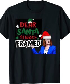 Dear Santa I Wans Framed Let's Go Biden Christmas Tee Shirt