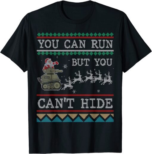 Deer Hunting Santa Hunter Ugly Christmas Tee Shirt