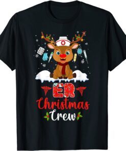 ER Christmas Nurse Crew Family Group Nursing Xmas Pajama Tee Shirt