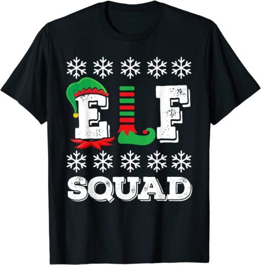 Elf Squad Matching Christmas Elves Tee Shirt