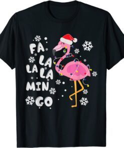 Fa La La La Mingo Sweater Flamingo Christmas Pajama Tee Shirt