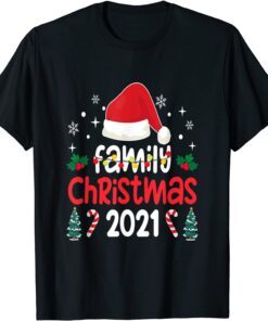 Family Christmas 2021 Matching Squad Santa Elf Tee Shirt