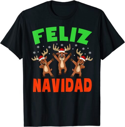 Feliz Navidad Family Christmas Pajamas Tee Shirt