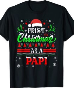 First Christmas As A Papi Tee Shirt