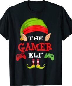 Gamer Elf Matching Family Group Christmas Pajama Tee Shirt