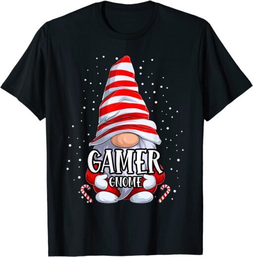 Gamer Gnome Christmas Pajamas Matching Family Group Tee Shirt