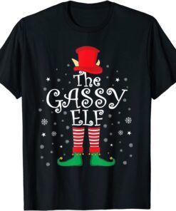 Gassy Elf Family Matching Christmas Pajama Elf Costume Tee Shirt