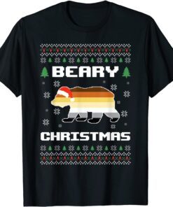 Gay Pride LGBTQ Ugly Christmas Sweater Xmas Beary Christmas Gift T-Shirt
