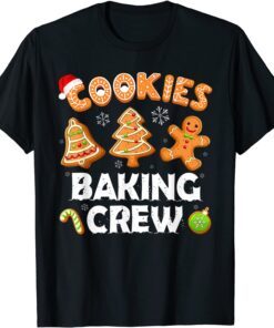 Gingerbread Team Cookie Baking Crew Christmas Santa Family Tee Shirt