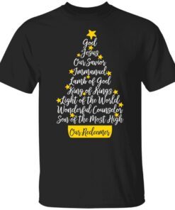 God Jesus our savior Immanuel lamb of god Christmas Tee shirt