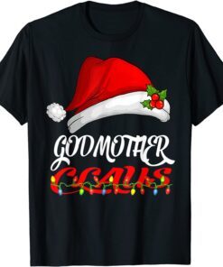 Godmother Claus Christmas Pajama Family Matching Xmas Tee Shirt