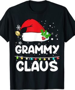Grammy Christmas Pajama Family Lights Santa T-Shirt