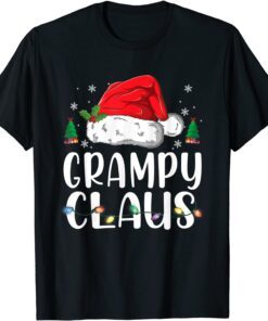 Grampy Claus Christmas Pajama Family Matching Xmas Tee Shirt