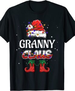 Granny Claus Christmas Pajama Family Matching Xmas Tee Shirt