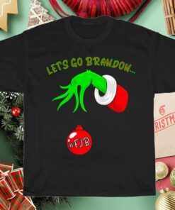 Grinch Christmas Let's Go Brandon Tee Shirt
