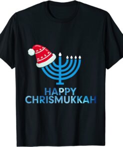 HAPPY CHRISMUKKAH Hanukkah Chanukah Jewish Tee Shirt