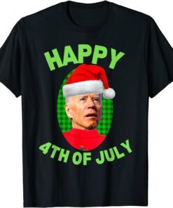 Happy 4th of July Christmas Xmas Joe Biden President Tee Shirt