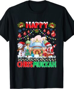 Happy Chrismukkah Hanukkah Christmas Jewis Pajama Tee Shirt