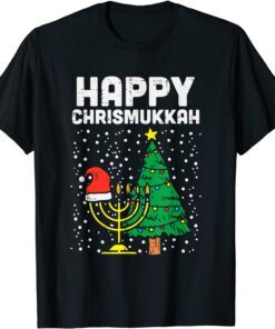 Happy Christmukkah Jewish Christmas Hanukkah Chanukah Tee Shirt