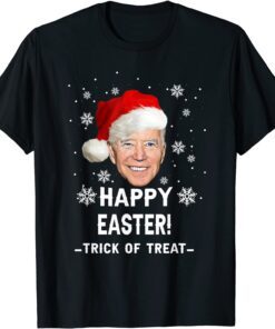 Happy Easter Santa Joe Biden Christmas Ugly Sweater Tee ShirtHappy Easter Santa Joe Biden Christmas Ugly Sweater Tee Shirt