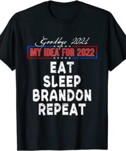 Happy New Year 2022 Goodbye 2021 Brandon Xmas Pajama Classic T-Shirt