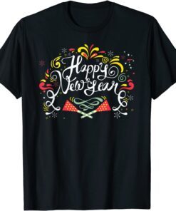 Happy New Year New Years Eve Cute Family Party Pajama NYE Tee Shirt