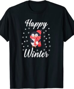 Happy Winter Cute Penguin Snow Classic Shirt