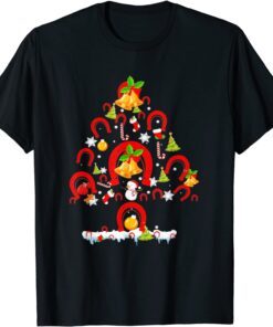Horseshoes Pine Tree Merry Christmas Tee Shirt