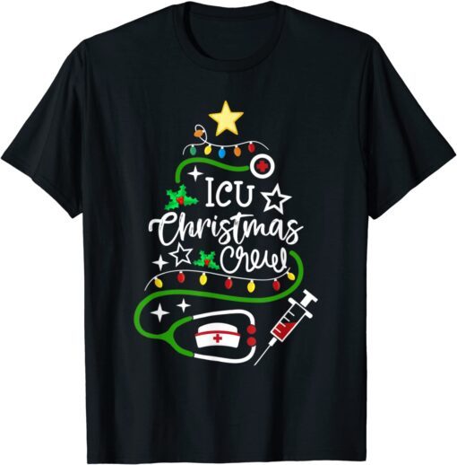 ICU Christmas Crew Matching Nurse Christmas Tee Shirt