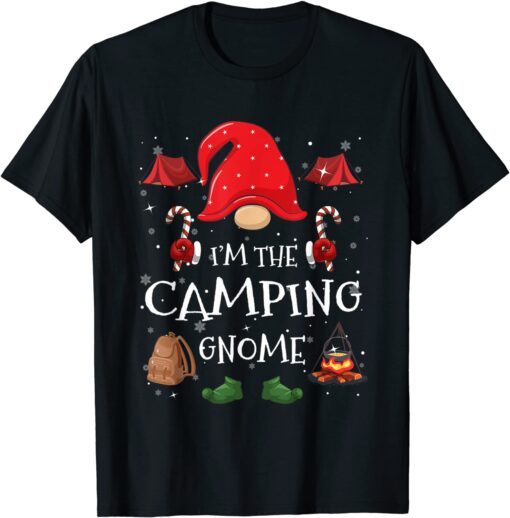 I'm The Camping Gnome Family Matching Group Christmas Party Tee Shirt