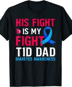 In November We Wear Blue Butterflies Diabetes Awareness Tee Shirt