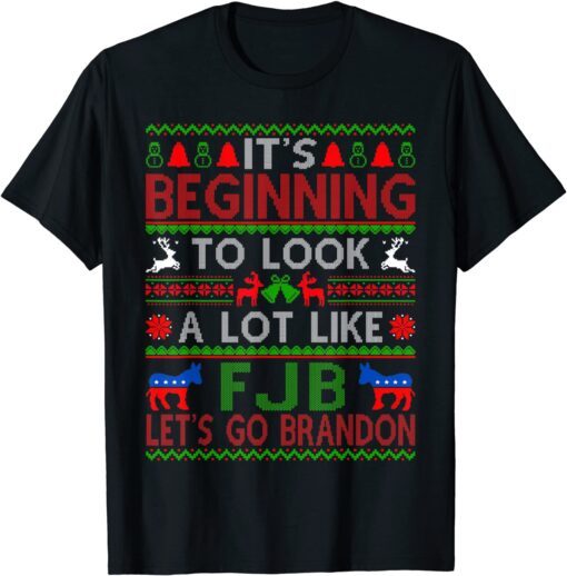 It’s Beginning To Look A Lot Like Let’s Go Braden Christmas Tee Shirt