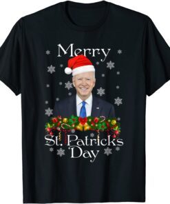 Joe Biden Merry St. Patricks Day Christmas Anti Biden Tee Shirt