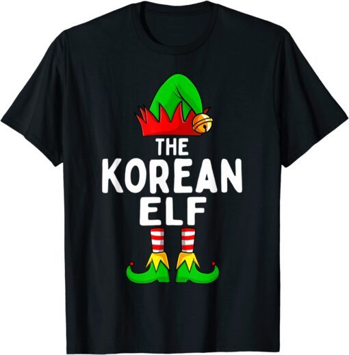 Korean Elf Matching Family Group Christmas Party Pajama Tee Shirt