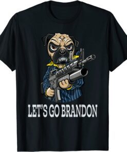 Let's Go Brandon Pug Dog Ugly Christmas Sweater T-Shirt