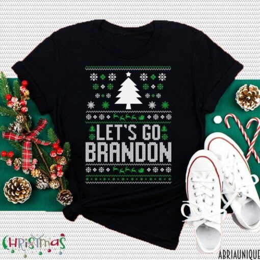 Let's Go Brandon Ugly Christmas , Brandon Biden Tee Shirt