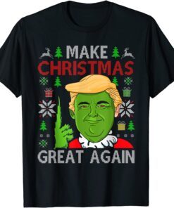 Make Christmas Great Again Trump 2024 Ugly Sweater Tee Shirt