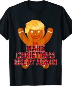 Make Christmas Great Again Trump Cookie Ugly Christmas Tee Shirt