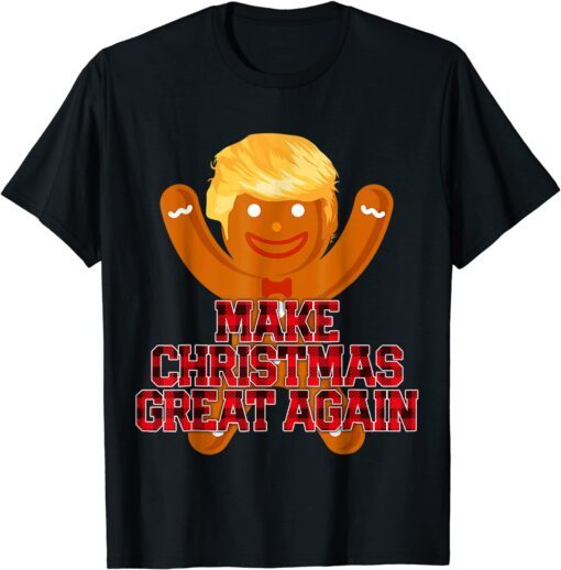 Make Christmas Great Again Trump Cookie Ugly Christmas Tee Shirt