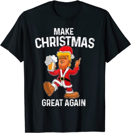 Make Christmas Great Again Trump Santa Ugly Xmas Tee Shirt