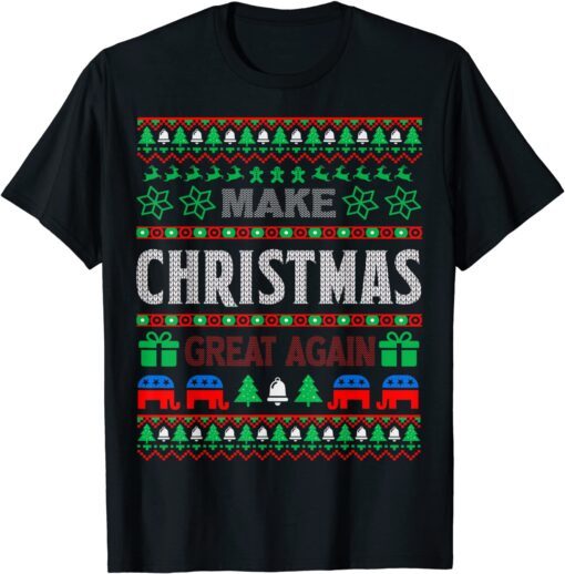 Make Christmas Great Again Trump Ugly Christmas Tee Shirt