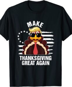 Make Thanksgiving Great Again Trump Turkey Costume Tee Shirt