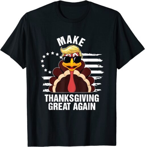 Make Thanksgiving Great Again Trump Turkey Costume Tee Shirt