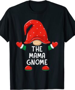 Mama Gnome Christmas Matching Family Tee Shirt