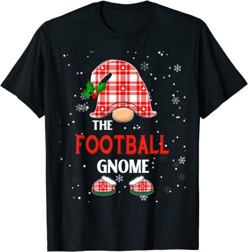 Matching Family Group Football Gnome Sports Xmas Pajama Tee Shirt