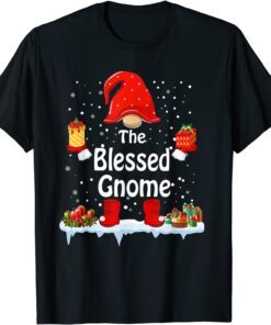 Matching Family The Blessed Gnomes Christmas Tee Shirt