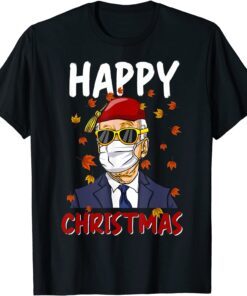 Meme Joe Biden Chant Christmas 2021 Santa Hat Anti-biden Tee Shirt